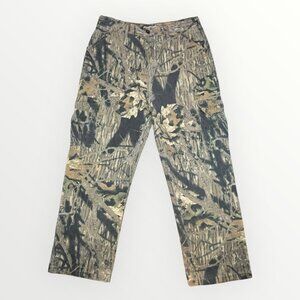 Vintage Jerzees Outdoor Mens Camouflage Mossy Oak Break Up Camo Pants USA Made L